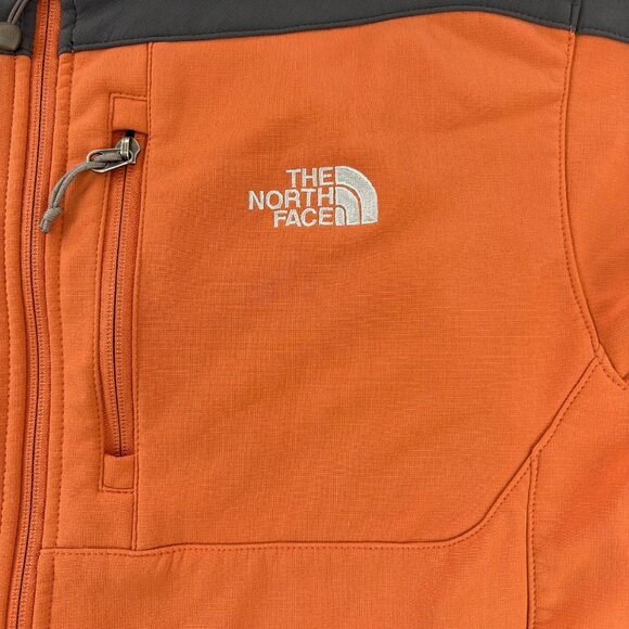 The North Face Men's "Apex Bionic" Soft Shell Jacket in Orange/Gray Size Large - Picture 6 of 14